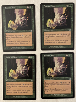 4x Squirrel Nest Odyssey MTG Magic the Gathering LP - Image 1