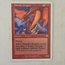 Wizards of the Coast Thunder Dragon Starter 1999 Regular English Rare Red #119 - Image 1