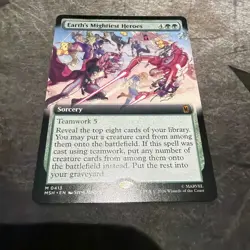 Earth’s Mightiest Heroes Extended Art Marvel Super Heroes Mtg MSH Nm 0413 - Image 1
