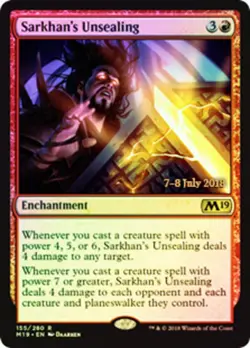 MTG Sarkhan's Unsealing - Foil - Prerelease Promo, Prerelease & Release Promos, - Image 1
