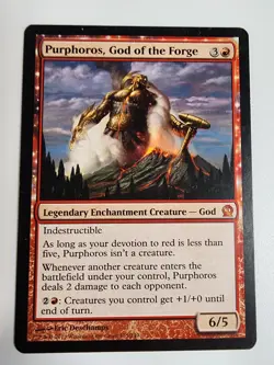 Mtg Purphoros, God Of The Forge NM Regular Version. - Image 4