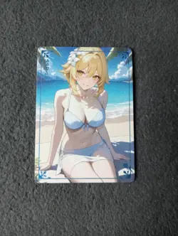 CCG Waifu Card Sexy Anime Girl SSP-14 RELCTANT goddess story - Image 1