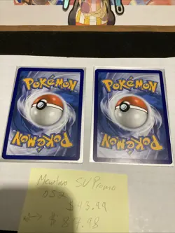 2x Pokemon Mewtwo 052 Sv: Scarlet & Violet Promo Holo Card Near Mint Condition - Image 4