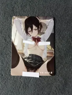 CCG Waifu Card Sexy Anime Girl HR-22 RELCTANT goddess story - Image 1