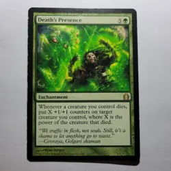 MTG - Death's Presence - Return to Ravnica - Light Play - Normal - Image 1