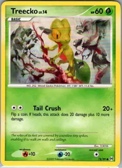 Treecko 78/99 Non Holo Arceus - Pokemon Card - LP - Image 1