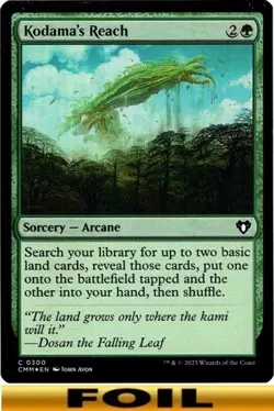 1x - Kodama's Reach - FOIL #300 - Commander Masters - CUC NM MTG - Image 1