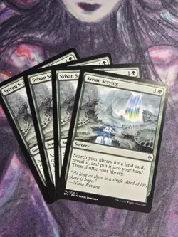 MTG 4x Sylvan Scrying # 192 Battle for Zendikar Modern Magic the Gathering x4 NM - Image 1