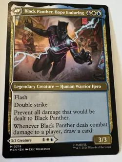 Magic MTG Marvel Super Heroes MSH King T'Challa / Black Panther #219 NM - Image 2