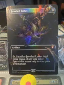Jeweled Lotus (Borderless) Commander Masters Foil Damaged Creased - Image 3