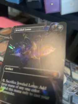 Jeweled Lotus (Borderless) Commander Masters Foil Damaged Creased - Image 4