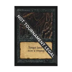 WOTC MtG International Ed. Evil Presence (U) NM - Image 1