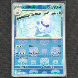 Vanillish - 028/086 - Masterball Holo - White Flare - Pokemon Card - NM/M - Image 1