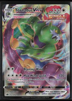 Tornadus VMAX 125/198 Holo VMAX Rare Chilling Reign Pokemon Holo Near Mint - Image 1