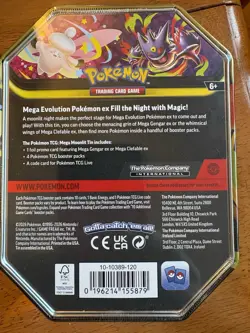 2026 Pokemon Mega Moonlit Tin Mega Delegate EX DVS-SEALED IN HAND -2 Available - Image 2