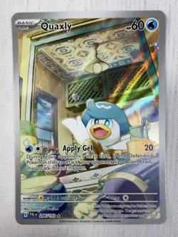Quaxly IR 206/193 Sv02: Paldea Evolved Illustration Rare Holo Pokemon TCG NM - Image 1