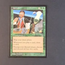 MTG - 1x Recycle - Tempest - NM/LP - Vintage Green - Magic The Gathering - 1997 - Image 2