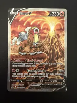 2023 Pokemon SWSH Crown Zenith Entei V Galarian Gallery GG36/GG70 - Image 1