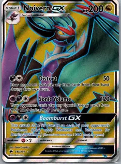 Noivern GX 141/147 Ultra Rare Burning Shadows Pokemon Holo Near Mint - Image 1