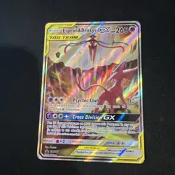 Pokemon Sun and Moon Espeon & Deoxys GX TAG TEAM Promo Holo SM240 260 HP EN NM - Image 4