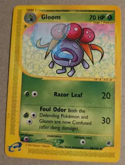 Pokemon TCG Gloom 078/165 Expedition Base Set Regular, Lightly Played Condition - Image 1