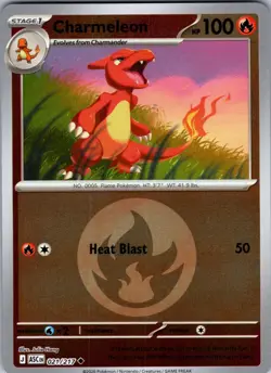 Charmeleon (Energy Symbol Pattern) 021/217 Holo ASC Pokemon Reverse Holo NM - Image 1