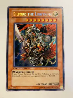 Yu-Gi-Oh! Gilford the Lightning CT2-EN001 Limited Edition Secret Rare NM - Image 1