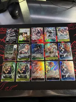 Lot Of 15 One Piece CCG Cards All From Kami’s Island OP-15 Pack Fresh Near Mint - Image 1