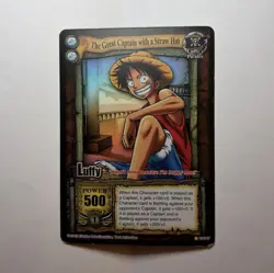 Shonen Jump One Piece CCG Luffy CH047 The Great Captain Straw Hat Eng 2005 500 - Image 1