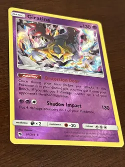 Pokemon Giratina 97/214 SM Lost Thunder Reverse Holo Rare Card - Image 1
