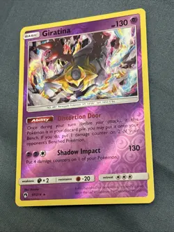 Pokemon Giratina 97/214 SM Lost Thunder Reverse Holo Rare Card - Image 4