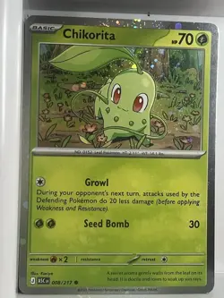 Miscellaneous Cards & Products #008/217 Chikorita (Cosmos Holo) - Image 1