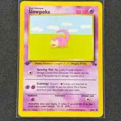 Slowpoke - 55/62 - 1st Edition - Fossil Set - Pokemon Card - VLP - Image 1