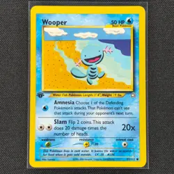 Wooper - 82/111 - 1st Edition - Neo Genesis - Pokemon Card - VLP - Image 1