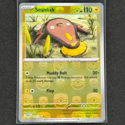 Stunfisk - 035/086 - Masterball Holo - White Flare - Pokemon Card - NM/M - Image 1