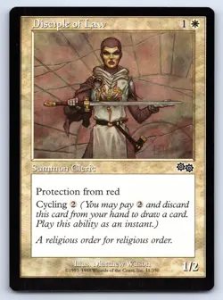 MTG Disciple of Law Normal C Urza's Saga (USG) 11 NM Magic - Image 1