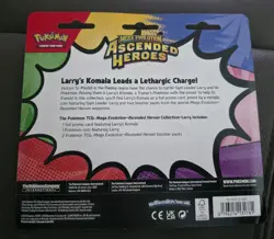 Pokemon TCG Ascended Heroes 2-Pack Blister Larry's Komala Holo - Image 1