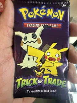 Pokemon TRICK or TRADE Halloween SEALED Booster Packs x6( 3 Cards Per Pack) - Image 1