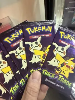 Pokemon TRICK or TRADE Halloween SEALED Booster Packs x6( 3 Cards Per Pack) - Image 3