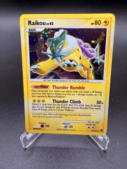 Pokemon Raikou 16/132 HOLO BLEED LP Secret Wonders Rare Lvx Ex Diamond Pearl - Image 1
