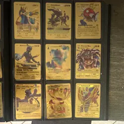 Pokemon Gold Metal V Card Lot - Charizard, Pikachu, Flareon, Morpeko, Zacian - Image 3