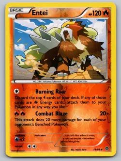 Entei 14/98 Rare Ancient Origins Pokemon Reverse Holo Near Mint - Image 1