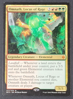MTG - 1x Omnath Locus of Rage - Battle for Zendikar - LP/NM Magic The Gathering - Image 1
