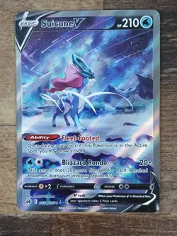 Pokemon Crown Zenith Suicune V Galarian Gallery Ultra Rare Holo GG38/GG70 NM - Image 1