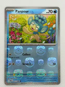 Panpour (Master Ball Pattern) 017/086 Common Black Bolt Pokemon Near Mint - Image 1