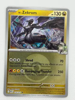 N's Zekrom (Poke Ball) 155/217 Holo Rare Ascended Heroes Pokemon Near Mint - Image 1