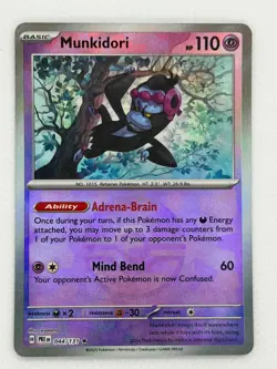 Munkidori (Poke Ball Pattern) 044/131 Holo Rare Prismatic Evolutions Pokemon NM - Image 1
