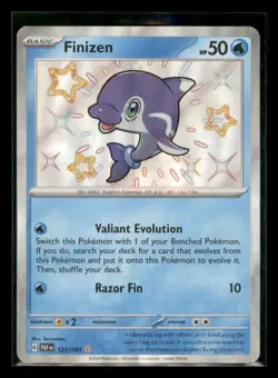 Finizen 123/091 Shiny Rare Paldean Fates Pokemon Holo Near Mint - Image 1
