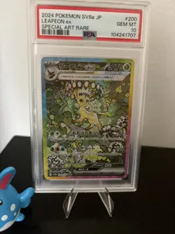 PSA 10 Leafeon ex SAR 200/187 Sv8a Terastal Festival Pokemon Japanese Gem Mint - Image 1