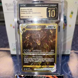 2023 Pokemon SWSH Crown Zenith Secret #GG69/GG70 Giratina VSTAR CGC 10 PRISTINE - Image 1